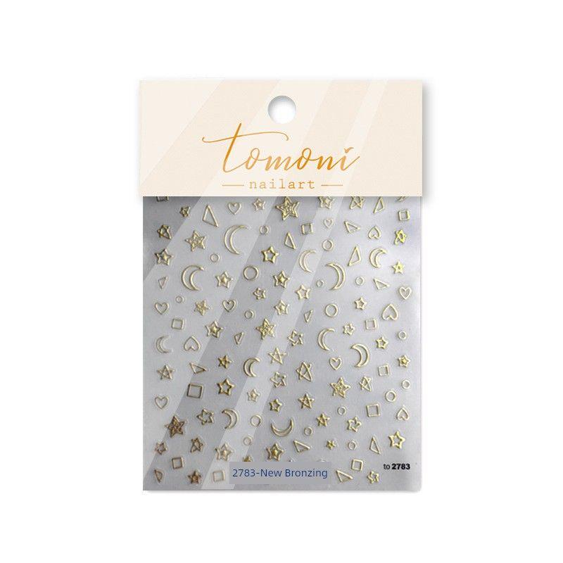 

Bronzing Silver Dream Star Moon Tomoni Nail Sticker Star Moon 2783-New Bronzing