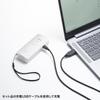 SANWA SUPPLY Bluetooth 2D Barcode Reader (Antibacterial) BCR-BT2D3W