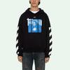 Sudadera con capucha de fotografía de la Mona Lisa OFF WHITE OMBB037R21FLE0011001