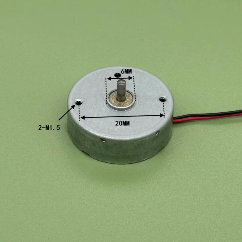 1Pcs Dc 3V~6V 5.9V 8900Rpm Micro 24Mm Round Motor Rf-356Ca-10250 Thin Motor For Diy Toy Fan Hobby Car Av Cd Audio Player