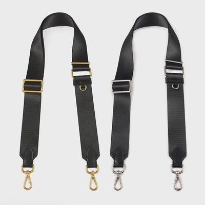 Black Replacement Wide Shoulder Strap for Hobo Cotton Nylon Crossbody Bag
