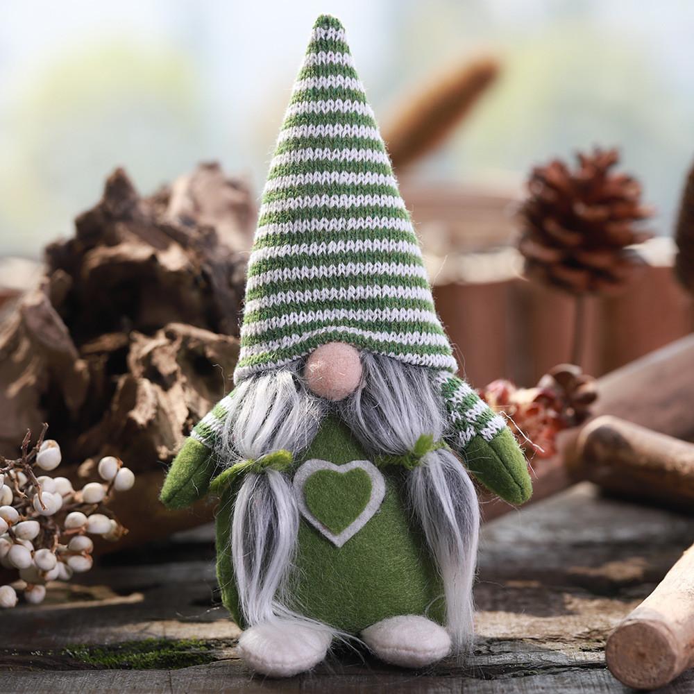 

И Веселая Праздничная Рождественская Кукла Полосатая Шапка Дизайн Без Лица Для Уникального Декора Праздник