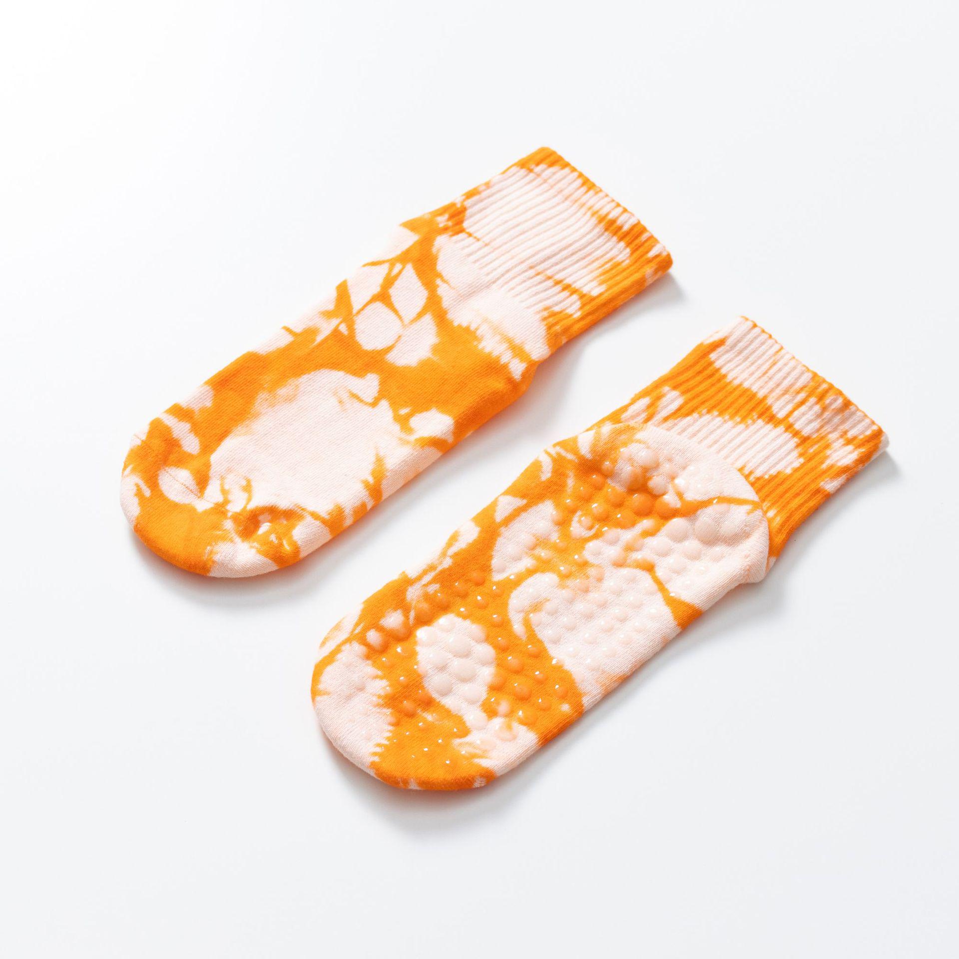 

Женские нескользящие махровые носки для йоги с принтом тай-дай — теплые, впитывающие пот, всесезонный спортивный дизайн One Size