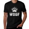 Gay Bear Pride Distressed Bear Paw WOOF TShirt Modern Style Print TShirt