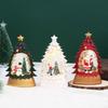 Battery Powered Christmas Wind Lantern Sculpture Water-Filled Santa Claus Desktop Figurine  Home