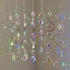 Hanging  Pendant Garden Suncatcher Wind Chimes Rainbow Prism  Chain For Window Decor