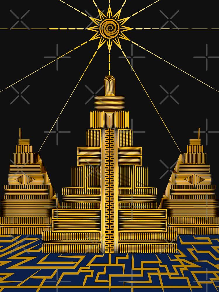 Age of Wonders El Dorado Ancient City Art Classic T-Shirt