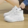 Leichter Luxus Herbst High-Top Weiße Schuhe für Männer und Frauen, Dicksohlige Leder FreizeitsportSchuhe, Große Größe Paar Sneaker