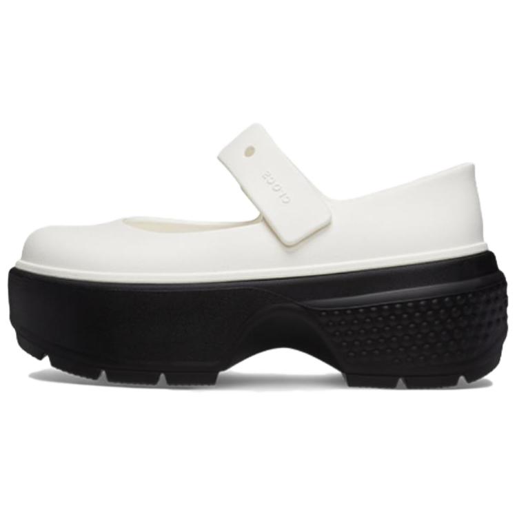 Crocs Unisex Stomp Mary Jane Chalk Black 209939-0WX 39-40