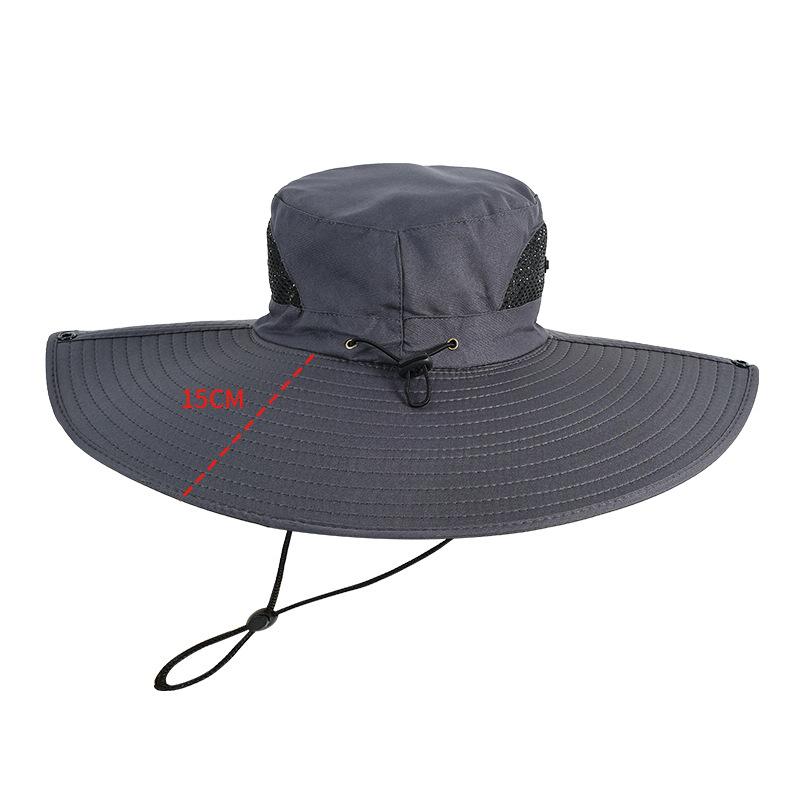 Outdoor Super Large Hat Brim Sun Protection Fishing Hat Men's Ultraviolet Sun Protection Sun Hat Mountaineering Sun Protection Fisherman's Hat