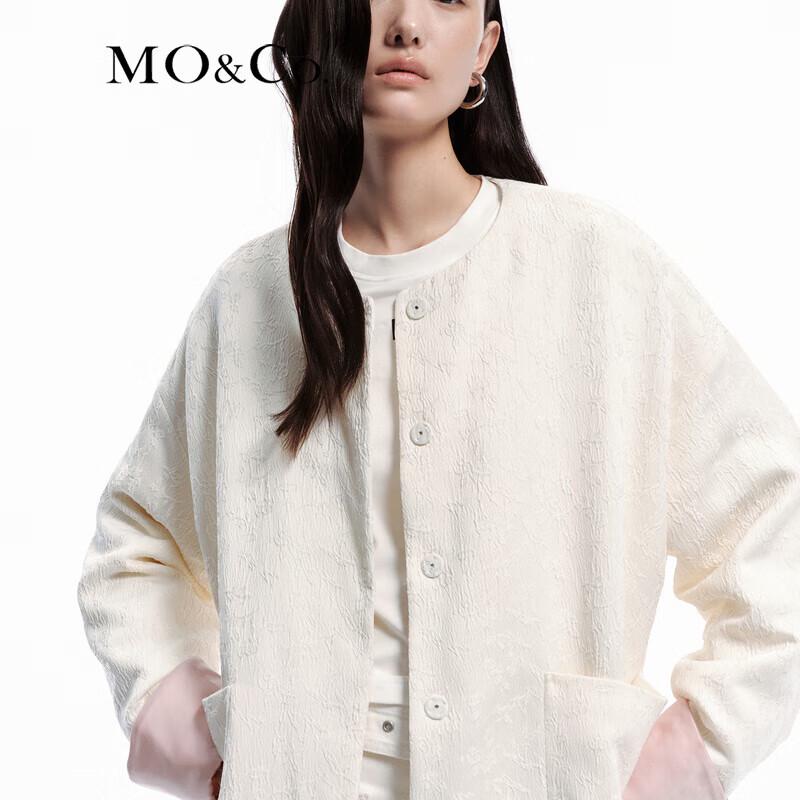 MO&Co. 2024 Spring New Chinese Style Jacquard Jacket
