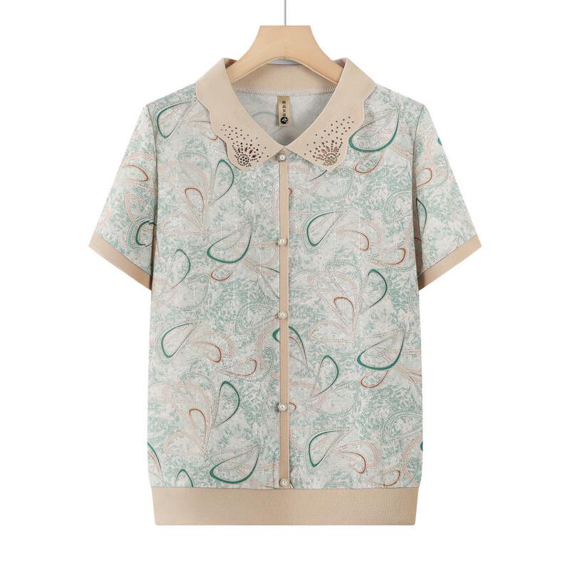 YUZHAOLIN 2026 Women's Summer Floral Print Short-Sleeve T-Shirt