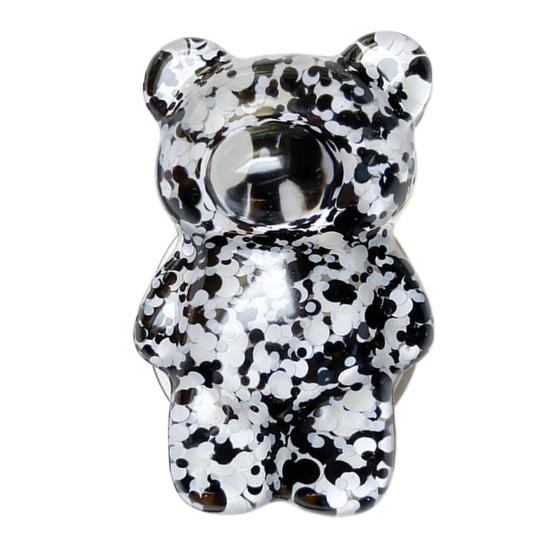Mobile Phone Finger Foldable Epoxy Sequins Holder Cartoon 3D Cute Bear Shaped Phone