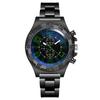 Men's Sports Mesh Belt Luminous Watch Men's Hollow Calendar Blue Light Watch Dial Design High Quality Luxury Mens Watch
