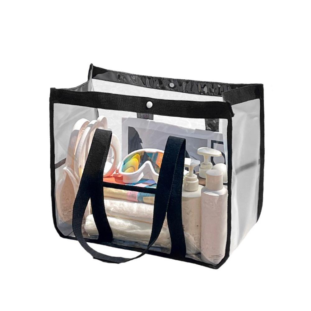 Large Capacity Swimming Storage Bag Waterproof Beach Handbag Simple Transparent Makeup Bag  Fitness