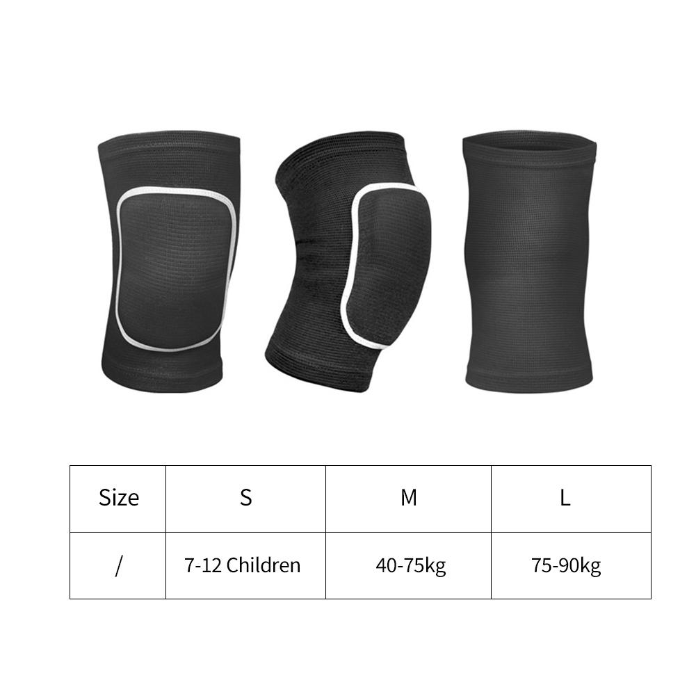 Ett par elastiska knäskydd av svamp Sportskydd för volleyboll, fotboll, dans, yoga, tennis, löpning, cykling, träning, klättring