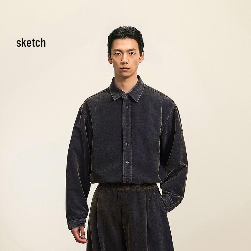 CROQUIS Men's H-Type Long-Sleeve Shirt