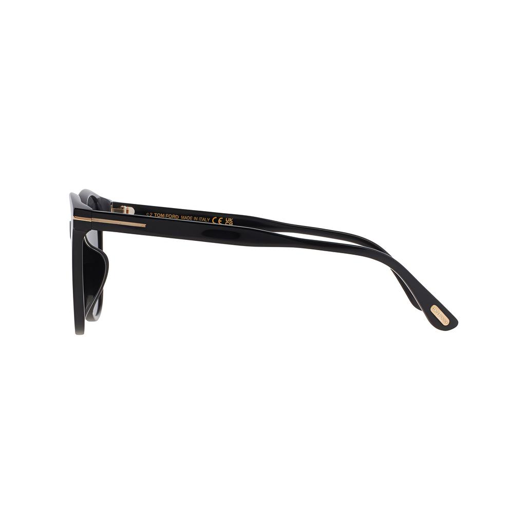 TF T Logo Acetate Irregular Shape Sunglasses Unisex sunglasses Black FT0972K01A56