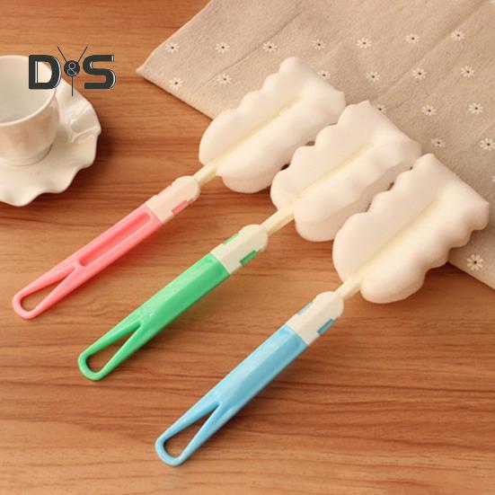 5 Τεμάχια Βούρτσα Μπουκαλιού Σφουγγάρι Καθαριστής Κυπέλλων Αποσπώμενη Μακριά Λαβή Φορητή Βούρτσα Καθαρισμού για Κύπελλα Ποτήρια Μπουκάλια Νερού