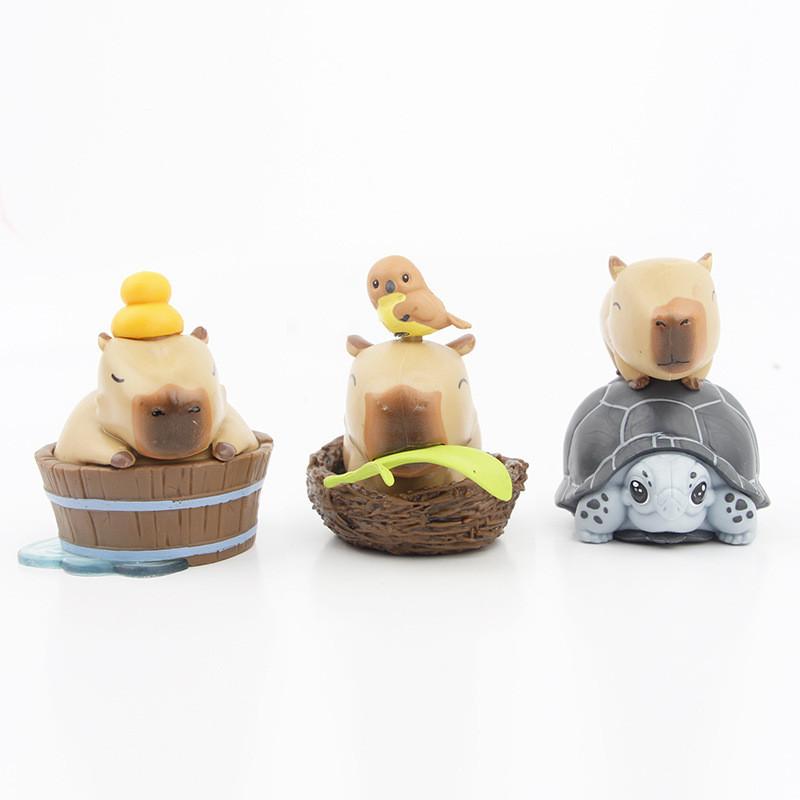Adorable Capybara Toy Model Figure Pvc Blind Box Gashapon Collectible Series