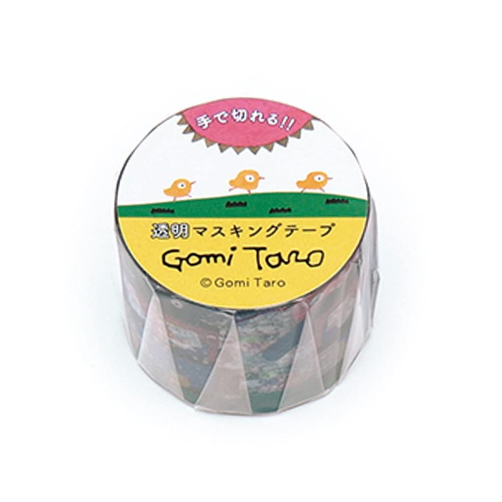 Gakken Stayful Gomi Taro Masking Tape Hiyoko Hanigemasu Transparent Width 30mm Chick House M05057