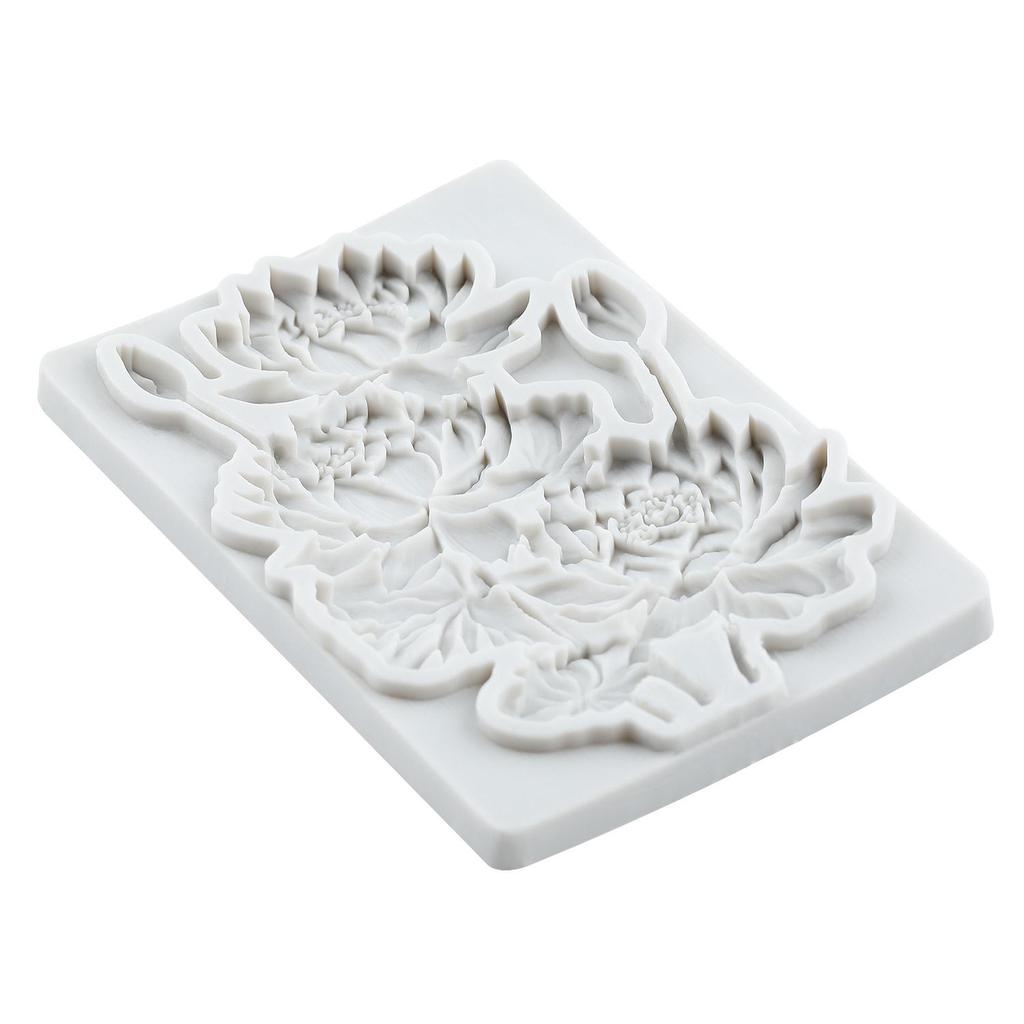 Silikonová forma Lotus Forma na fondán s lotosovým květem Nástroje na zdobení dortů Topper na cupcake Cukroví Pryskyřice Hlína Čokoláda Gumpasta Forma