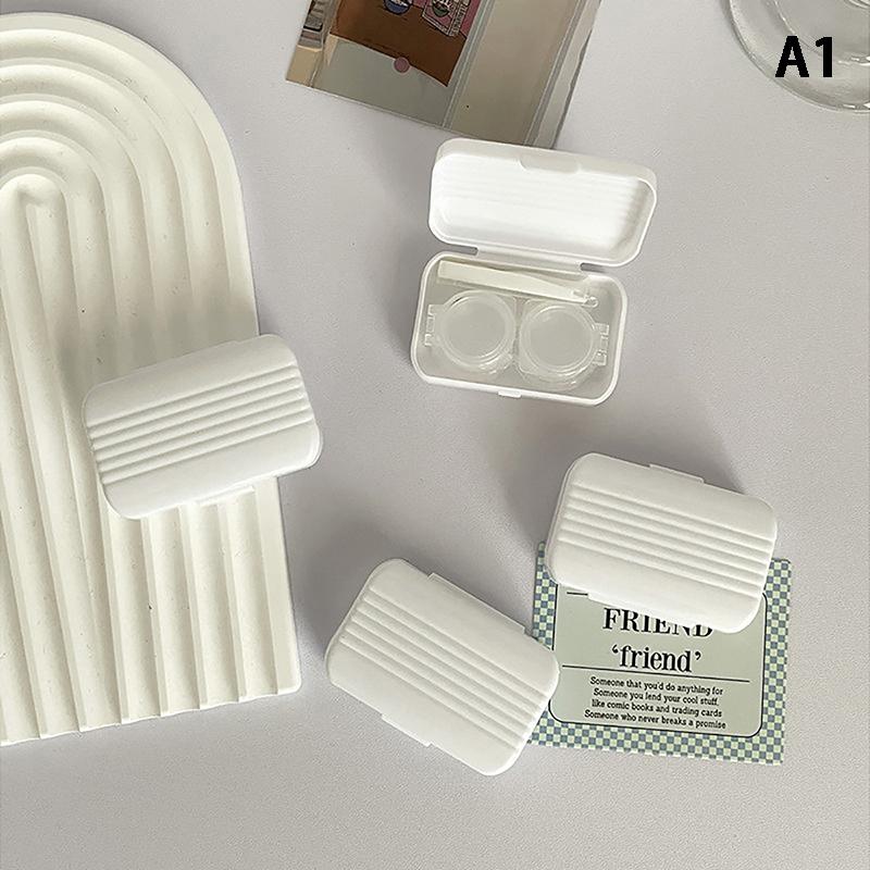 Candy Color Bærbar kontaktlinseboks for jenter Minimalistisk kontaktlinsebokssett Kontaktlinseoppbevaringsbeholder