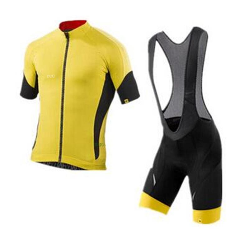 

2024 Mavic Cycling Jersey Set, Korte Mouwen, Ademend, MTB Bike, Fietskleding, Maillot, Ciclismo, Uniform Suit Asian size - 3XL