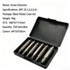 Damaged Screw Extractor Set Double Head Broken Bolt Remover Stripped Screw Easy Out Removal Tool for Stud Demolition Disassembly