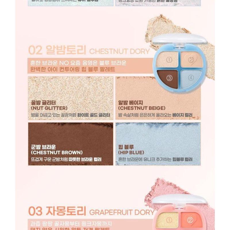 Colorgram Tintin Dory Eyeshadow Palette - 8 Types