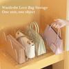 Space Saving Bag Display Organizers Adjustable Acrylic Shelf Divider Storage Organizers For Bags And Accessories