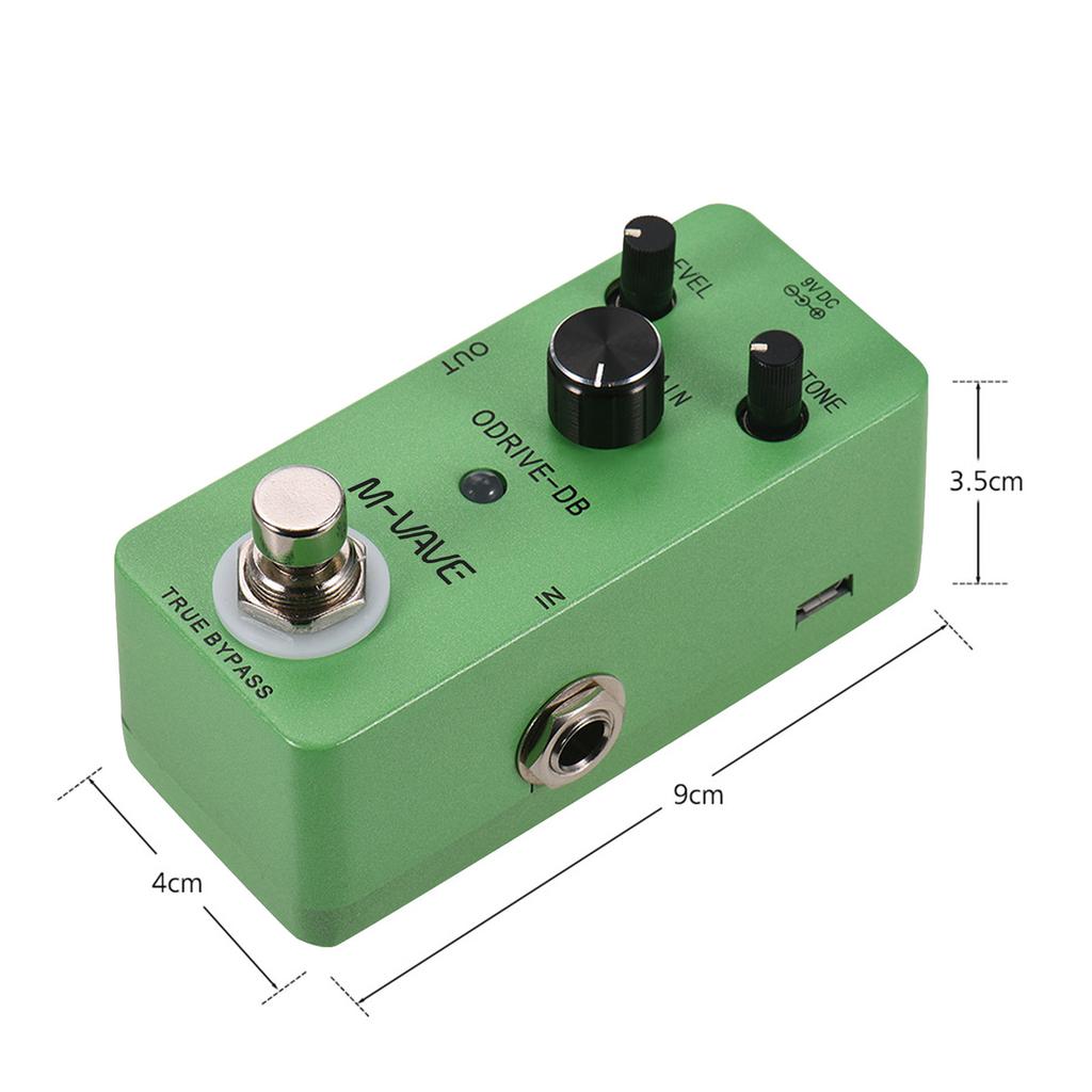 M-VAVE ODRIVE-DB Guitar Effect Pedal Analog Overdrive Guitar Pedal Overdrive Guitar Effect Pedal Processors True Bypass
