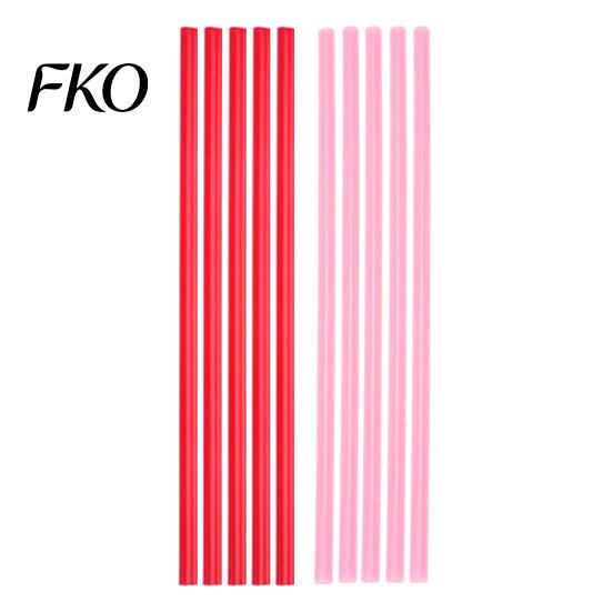 Comfortable Lip Straw Heart Shaped Straws, Food Safe PP Disposable Drinking Rounded Pink Gradient Design Sip Straws for Cocktail, Birthday Party Love
