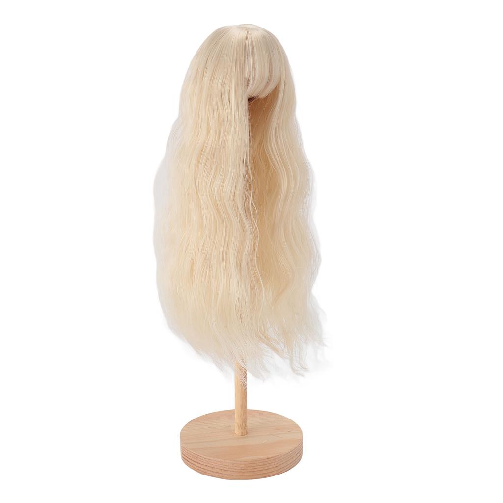 14 Doll Wig for 7 to 8in Doll DIY High Temperature Silk Ball Jointed Doll Long Curly Hair Wig with