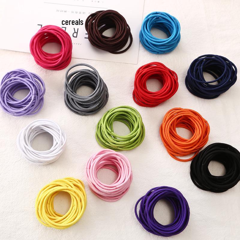Korean Double-Strand Thin Rubber Band Hair Ties - Small Accessories