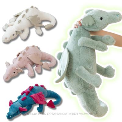 30-90cm Cartoon Flying Dragon Plush Toy with Wings Blue Green White Pink Long Dragon Plush Toy Pillow Gift for Boy and Girl