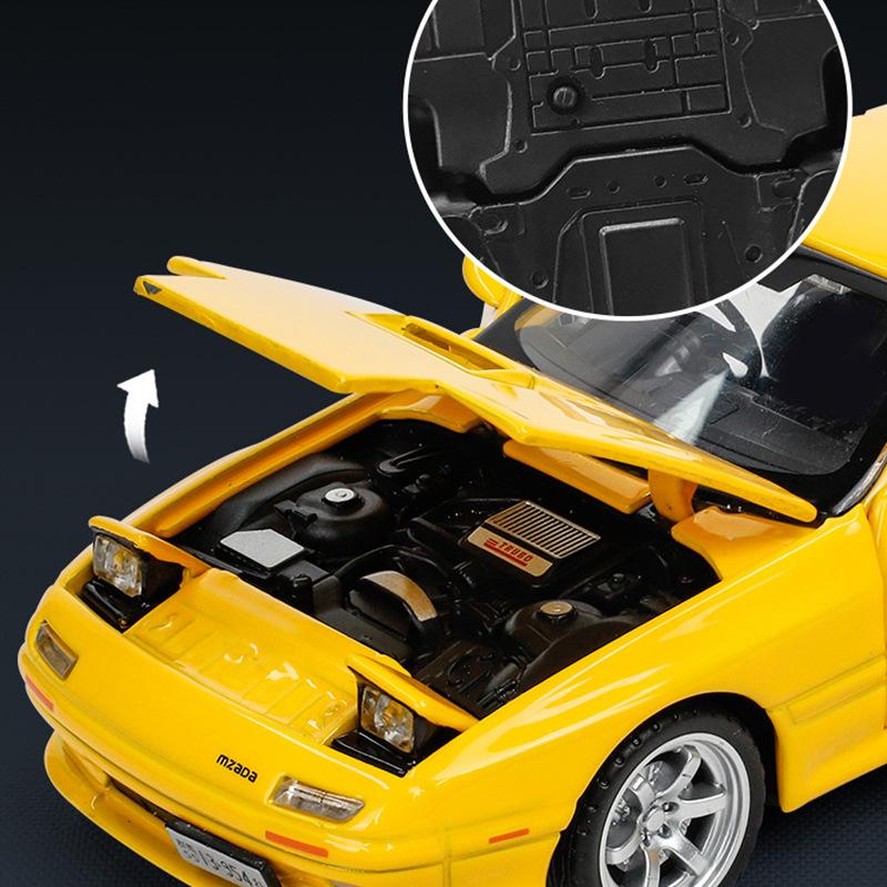 1:32 Rx7 Leichtmetall Sportwagen Modell Diecasts Metall Spielzeug Rennwagen Fahrzeuge Modell Simulation Ton und Licht Spielzeug Geschenke