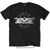 Guns N' Roses Verziertes T-Shirt: Kreislogo (Diamant) OFFIZIELL Neu