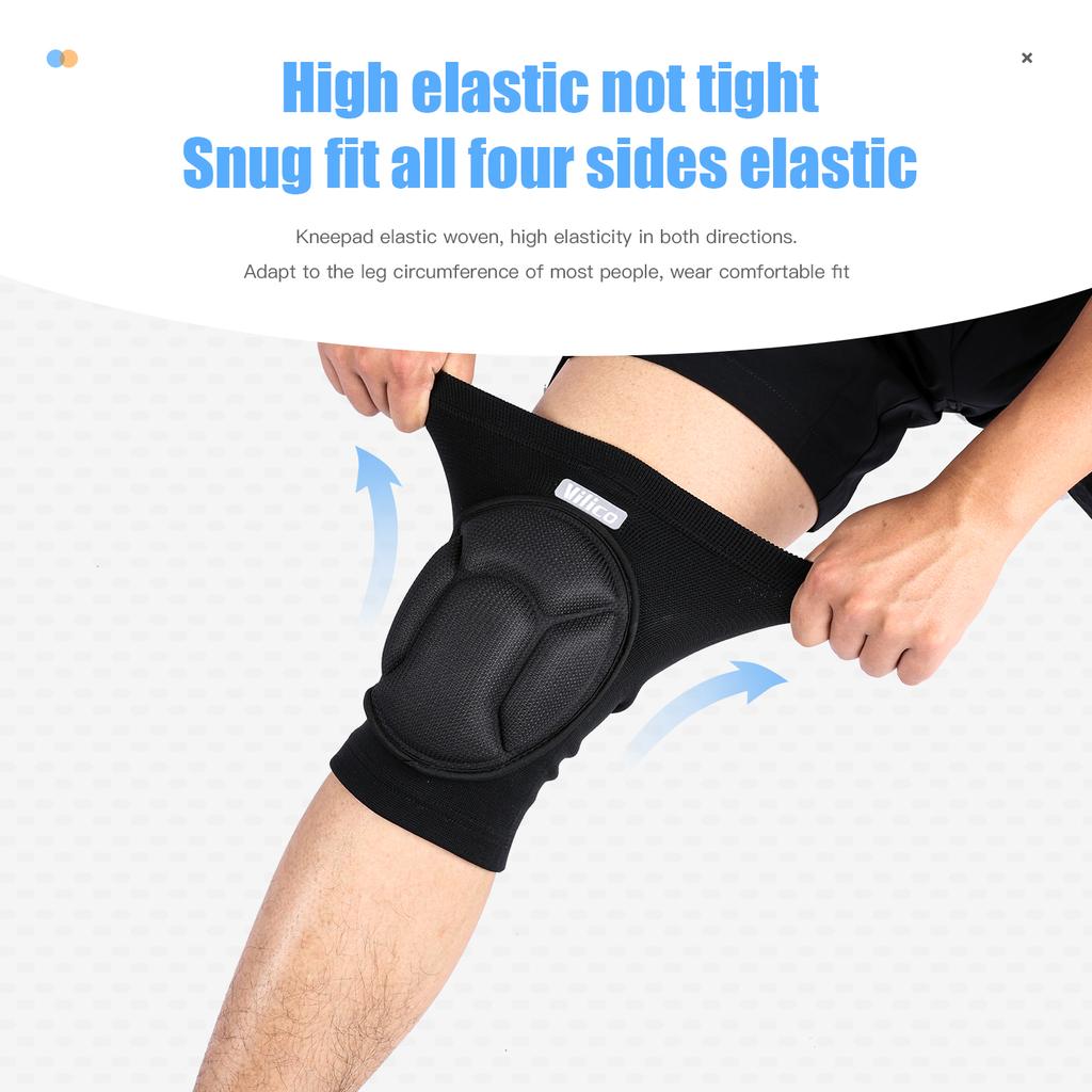 1/2 Pc Collision Knee Pads Fitness Basketball Running Cycling Sports Knee Protection Anti Slip Outer Shell Thickened Knee Pads