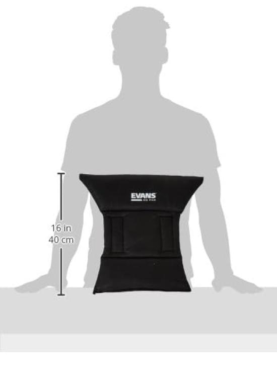 EVANS Bass Drum Damper Pad EQPAD Black 6"