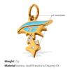 Niche Gold Star Moon Sun Planet Pendant Fashion Versatile Oil Drip Diamond Personalized Accessories