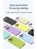 Crystal Lens Mobile Phone Case - Liquid Silicone Small Window for Apple 15 Pro Max, 14/13 Anti-fall Cover