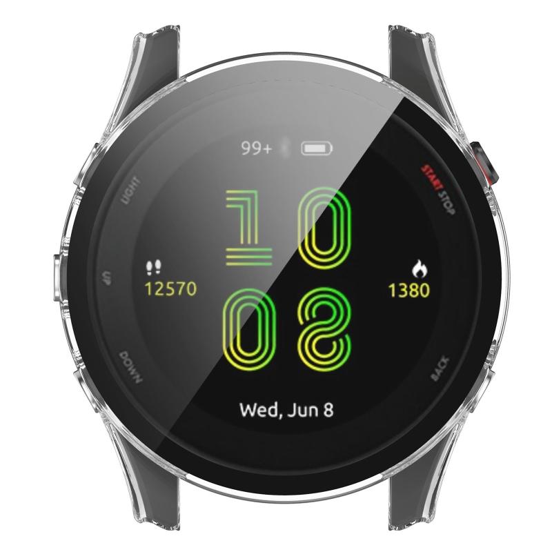 For GarminForerunner 255S Housing for Case Tempered Film Screen Protector Shockproof One-piece for Shell Smartwatch Slee
