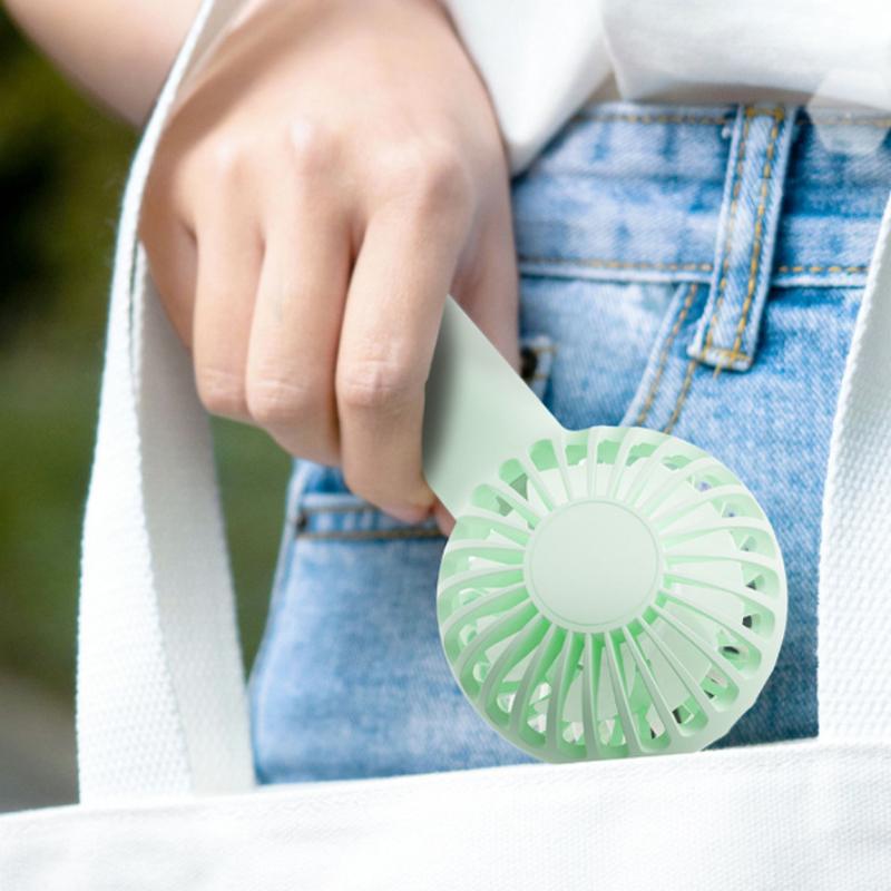 Compact and Convenient Handheld Fan with Ball-Shaped Design for Easy Carrying Mini Fan Rechargeable Battery for On-the-go Use