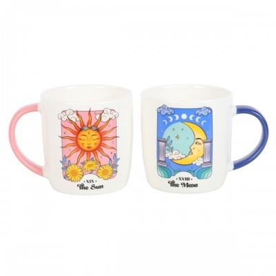 Conjunto de Caneca Celestial Sol e Lua (Pacote de 2)
