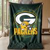 Green Bay Packers Flannel Fleece Blanket Cozy Warm Throw Blanket For Couch Bed Travel All Season Use