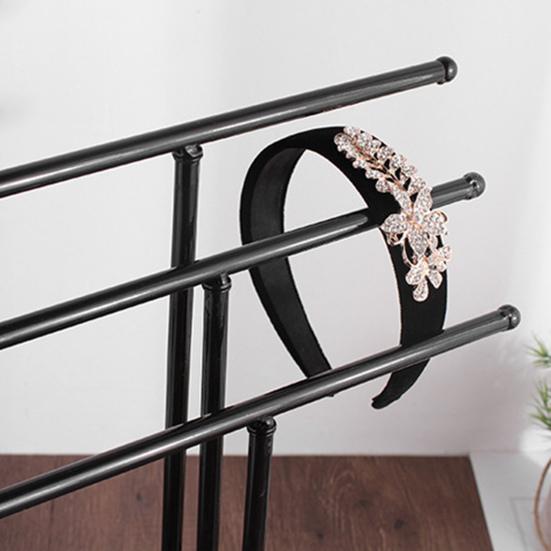 Jewelry Rack Stable Base Multi-Tier Easy To Assemble Keep Organized Space-saving Necklace Display Functional T-Shaped Ring Watch Bracelet Storage