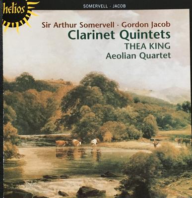 CD SIR ARTHUR SOMERVELL, GORDON JACOB, - Clarinet Quintets CDH55110 Helios 2003 UK Classical Used