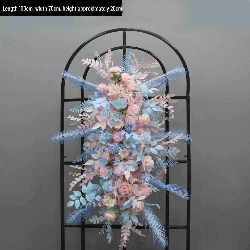 Blumen Kunstseide Blumenstreifen Set: Lange Hängegang-Anordnung & Hochzeitsaal-Dekor