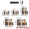 2pcs, 2D FLAT PRINTING Curtains (Without Rod) Easter Wonderland Modern Pattern Curtains Durable Polyester Curtains Art Deco